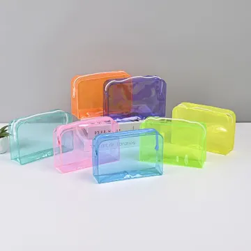 XDH516 Women's Bulk Makeup Pouch - Transparent PVC Waterproof Travel Toiletry Bag