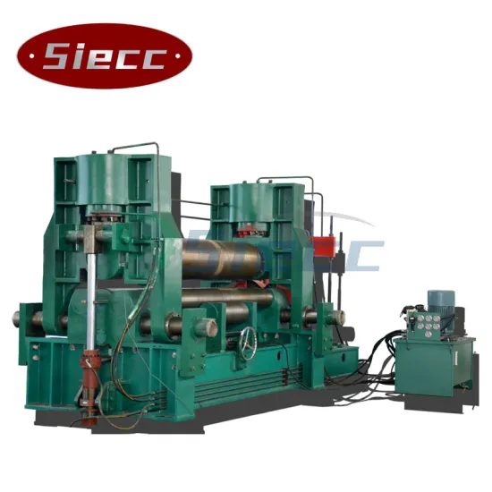 SIECC 3 Rollers Hydraulic Steel Plate Rolling Machine for Round Pipe Forming