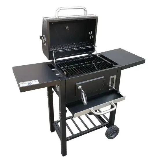 Wholesale Supplies Outdoor Grill for Party Full Stainless Garden Smoke Grill Party BBQ Machine with Trolley