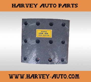 HV-BL02 brake lining of KAMAZ (6520-3501105)