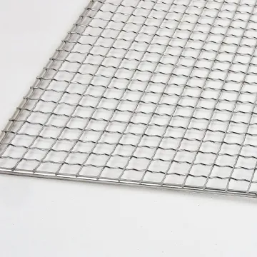 60x90cm Disposable Stainless Steel BBQ Grill Rack - Multifunction One-Time Use Wire Mesh Net