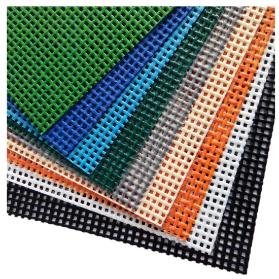 Fireproof High UV PVC Coated Polyester Mesh Fabric: Ideal for Outdoor Furniture, Swimming Pool Fences, and Tool Mesh Bags