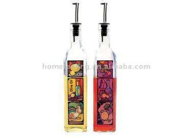 glass oil&amp;vinegar bottles