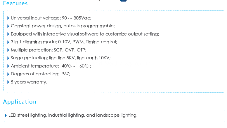 features & applications