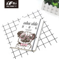 Custom adorable dog style stationery notebook with elastic strap diary