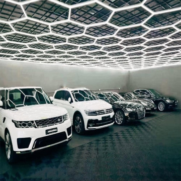 Honeycomb Auto Detailing: Hexagonal LED Lights for Car Wash Stations