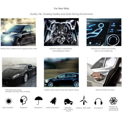 Automobile sound insulation B shape sealing strip