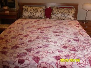 Antistatic Pink Purple Micro Fiber Blanket Printed Cozy Wit