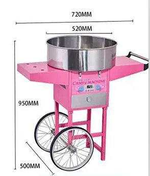 2022 Best Selling Commercial Electrical Cotton Candy Maker Machine with Cart
