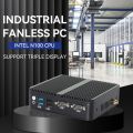 Процессор Intel N100 с двойной локальной локальной сети и тройным дисплеем Промышленного ПК