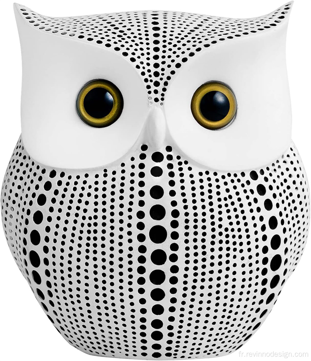 Statue de hibou pour accents de décoration intérieure Décoration du bureau