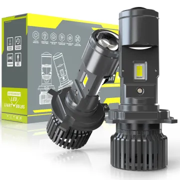 80W 22000lm LED Headlight Bulb H4 Lens Auto Lighting Kit