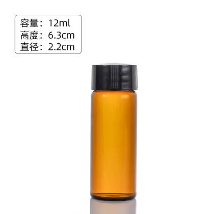 Golden Glass Dropper Bottles in Amber Color
