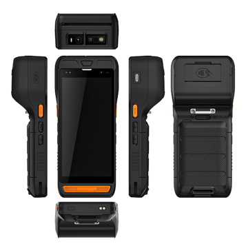 HiDON 5.5 Inch Octa-Core Android 9.0 Industrial Handheld PDAs Portable Hand Terminal 4G Network with POS Thermal Printer Beidou