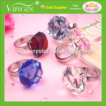 Cheap high quality crystal diamond napkin ring for wedding guests gift