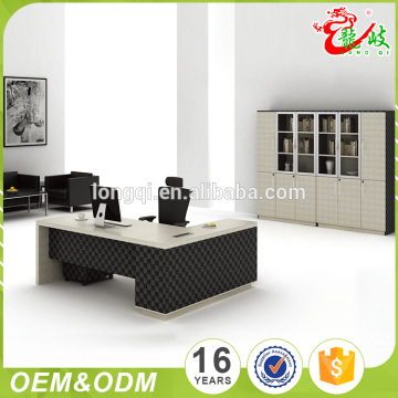 Customize new style 3 drawer leather grain desk organizer manager office desk M-08-18