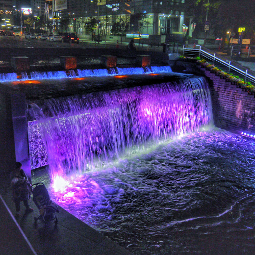 Fonte de água moderna à prova d'água ao ar livre