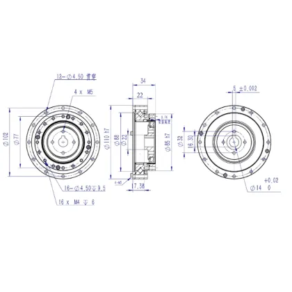 High Efficiency Harmonic Gear Driver Reducer