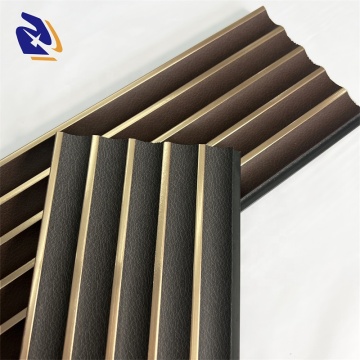 Leather Metallic Mix Series PS Wall Panels - Dark Color Interior Wall Sheets & Moulding
