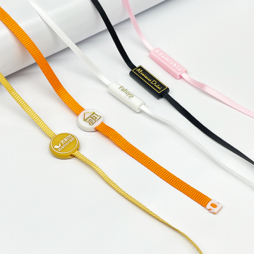 Luxury Custom Polyester Hang Tag Rope with Embossed Logo