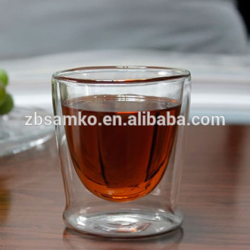 Cheap tumbler double wall glass cup