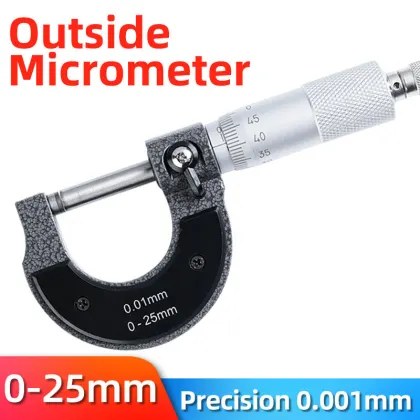 Digital Micrometer 0-75mm High Precision Measurement 0.001mm Accuracy