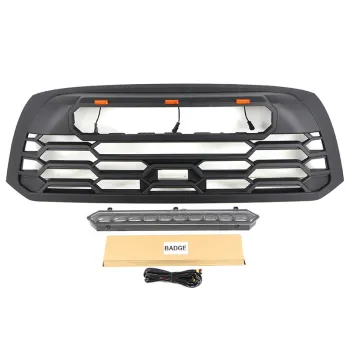 4x4 Offroad Auto Parts: Front Bumper with Grill and LED Bar for TUNDRA 2006-2013