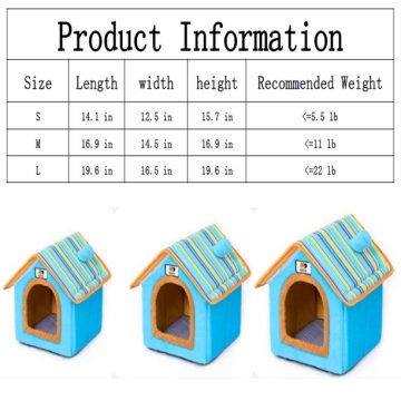 Pet Bed Cat House Cat Tent Removable Washable