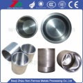 Pure tungsten crucibles used in vacuum industry