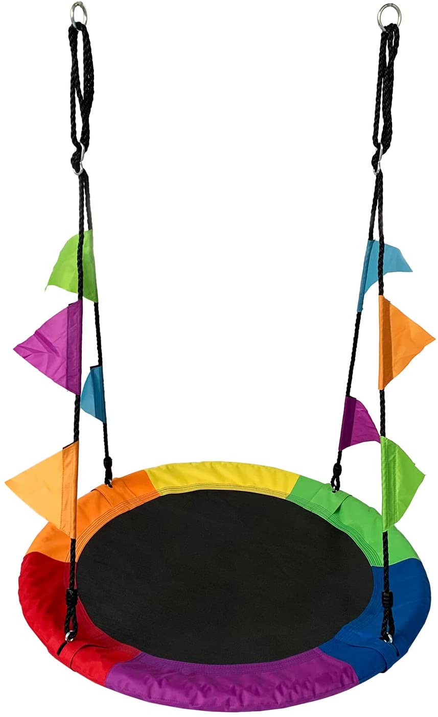 Waterproof Outdoor Swing Seat with 360° Swivel Playground