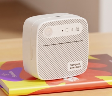  Portable Thermal Printer with 1 Roll of Paper Sticker: A Multi-Use Device for Notes, Photos, and DIY Projects - Compatible with Android & iOS