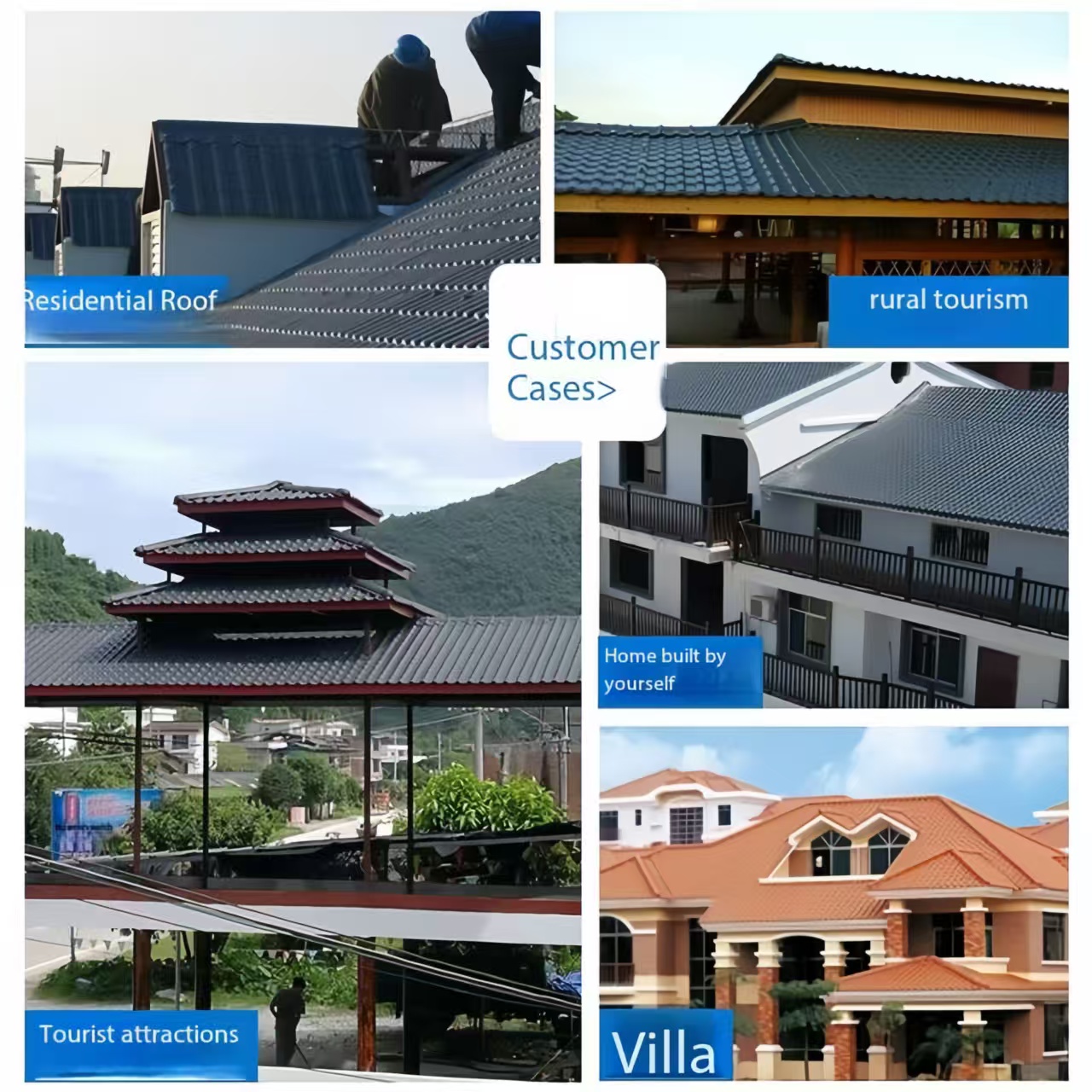 CUSTOMER CASES OF ASA AND PVC TILES