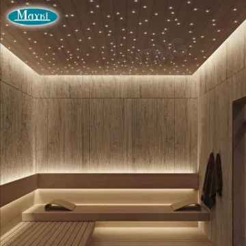 DIY Twinkle Fiber Optic Kit for Steam Sauna Spa Room with 2mm Fiber Optic RF Remote and LED Light Box