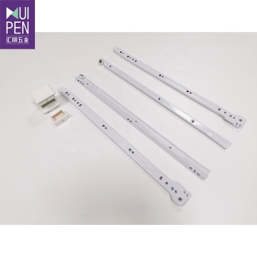 Factory Price Epoxy Powder Coating Paint Drawer Slide - 2 Fold Soft Close, Thickness Options 0.8mm to 1.4mm