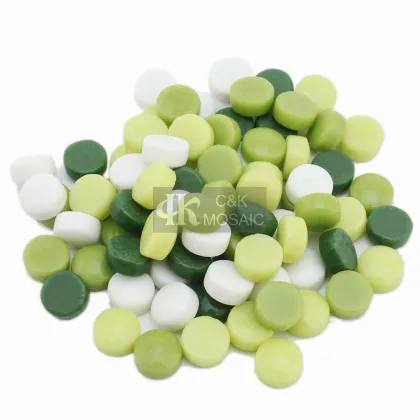 Green Assorted Round Glass Mosaic