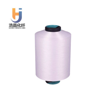 NYLON 6 Twisted Yarn DTY Fabric 70D 24F White Black Custom