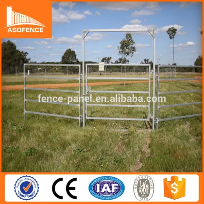Portable 2.1x 2.4m galvanized used corral panels in united states