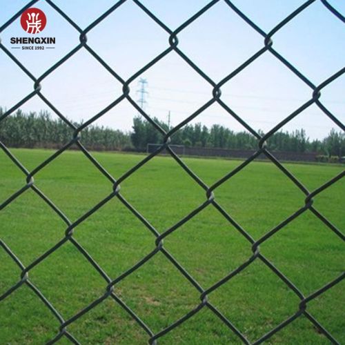 Chain Link Mesh Fence Galvanized Foot Chain Link Fence For Sport Field Factory