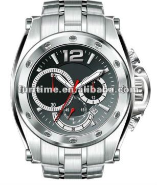 automatic mechanical watch,2012 trendy mens watches stainless steel chronograph watches