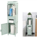 Small Bathroom Corner Cabinet Wooden Storage Rack Shelf