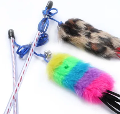 Interactive Feather Cat Teaser Sticks