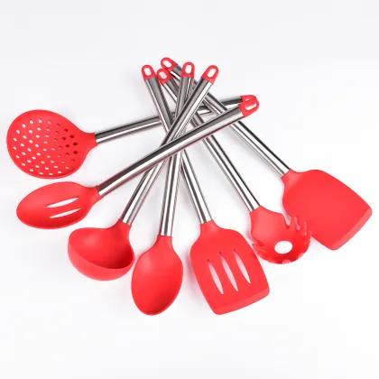 Cooking tools stainless steel silicone kitchen utensils