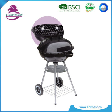 four-legged black iron BBQ grills With wheels BQ-A16-4
