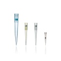 Gele en blauwe pipet tips