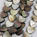 Freshwater Grey Shell Heart Beads for Jewelry Making