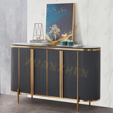Factory Sale Luxury Black Sideboards and Buffet Cabinets for Living Room and Kitchen