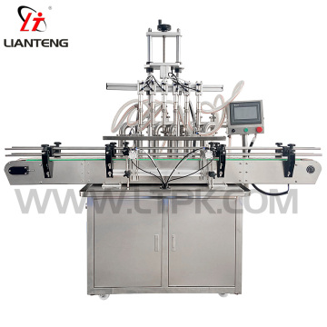  Straight Line 6 Head Liquid Filling Machine 