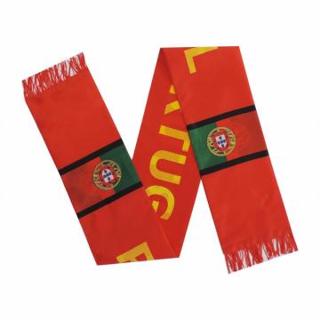 Low MOQ customized logo polyester wholesale sports scarf