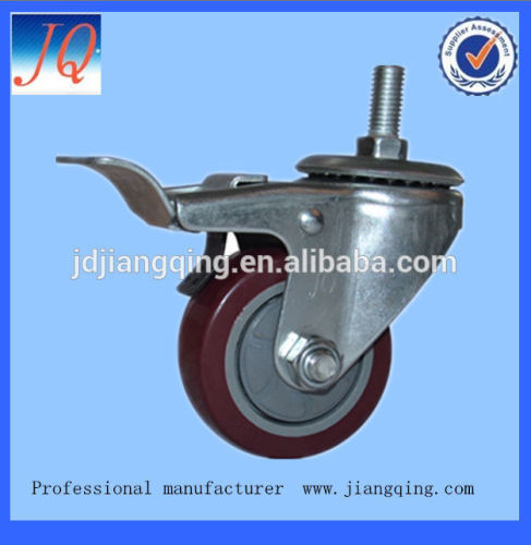 100mm medium duty thread stem caster wheel