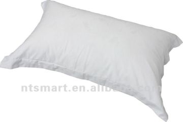 White cotton satin jacquard hotel pillow case